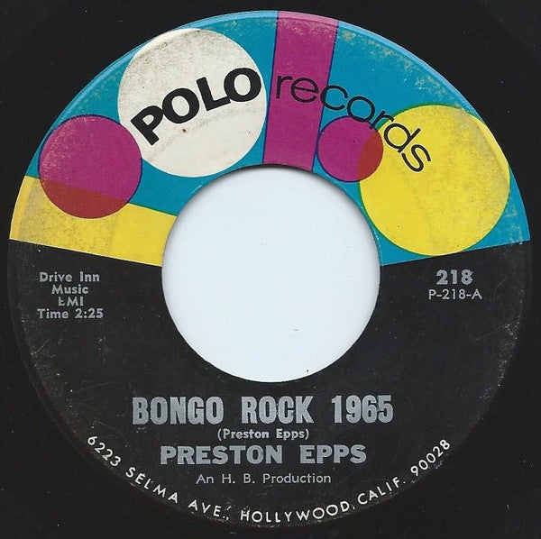 Preston Epps : Bongo Rock 1965 / Bongo Waltz  (7", Single)
