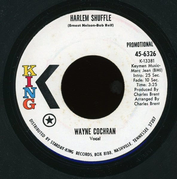 Wayne Cochran : Harlem Shuffle (7", Single, Promo)