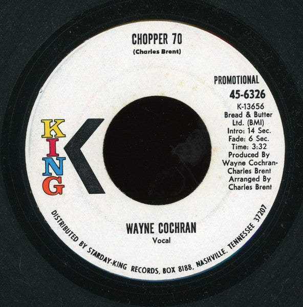 Wayne Cochran : Harlem Shuffle (7", Single, Promo)