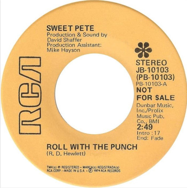 Sweet Pete (3) : Roll With The Punch (7", Single, Promo)