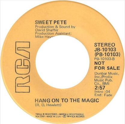Sweet Pete (3) : Roll With The Punch (7", Single, Promo)