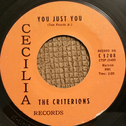 The Criterions : I Remain Truly Yours  /  You Just You    (7", Single, Styrene)