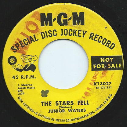 Junior Waters : The Stars Fell / Good Lovin' Tonight (7", Single, Promo)