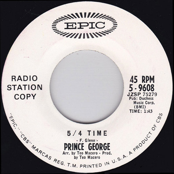 Prince George : The Swinging Preacher / 5/4 Time (7", Promo)