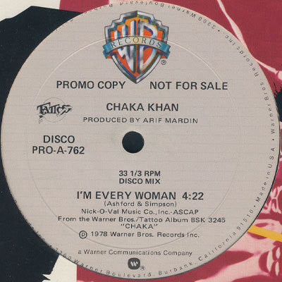 Chaka Khan : I'm Every Woman (12", Promo)