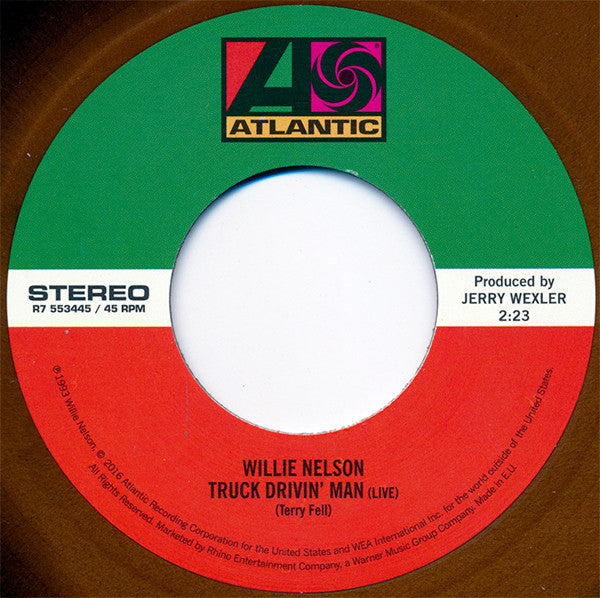 Willie Nelson / Uncle Tupelo : Truck Drivin' Man (Live) (7", RSD, Single, Bro)