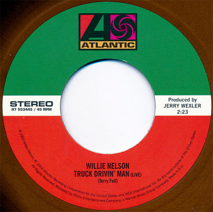 Willie Nelson / Uncle Tupelo : Truck Drivin' Man (Live) (7", RSD, Single, Bro)