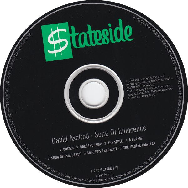 David Axelrod : Song Of Innocence (CD, Album, RE)