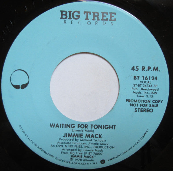 Jimmie Mack : Waiting For Tonight (7", Single, Mono, Promo)