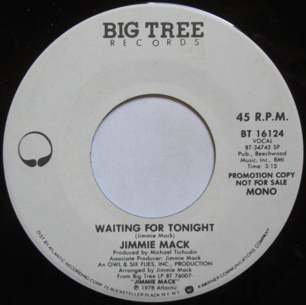 Jimmie Mack : Waiting For Tonight (7", Single, Mono, Promo)