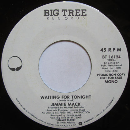 Jimmie Mack : Waiting For Tonight (7", Single, Mono, Promo)