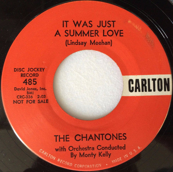 The Chantones : Five Little Numbers / It Was Just A Summer Love (7", Single, Promo)