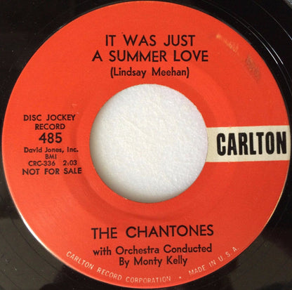 The Chantones : Five Little Numbers / It Was Just A Summer Love (7", Single, Promo)