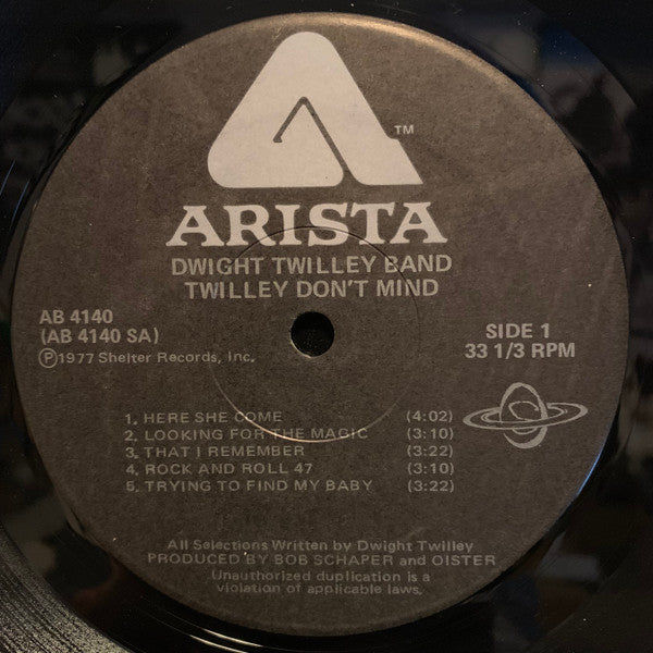 Dwight Twilley Band : Twilley Don't Mind (LP, Album)