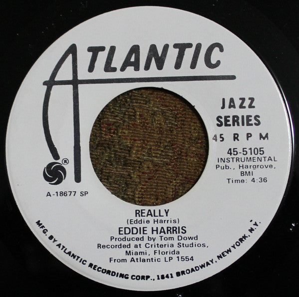Eddie Harris : Live Right Now / Really (7", Promo)