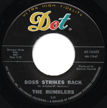 The Rumblers : Sorry (For The Way I Treated You) / Boss Strikes Back (7")
