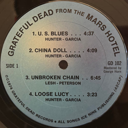 The Grateful Dead : From The Mars Hotel (LP, Album, San)