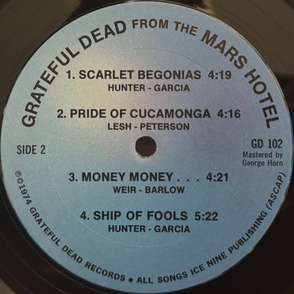 The Grateful Dead : From The Mars Hotel (LP, Album, San)