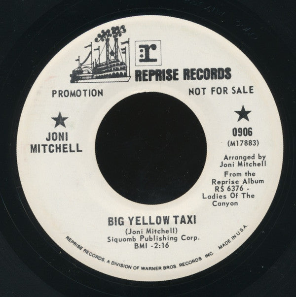 Joni Mitchell : Big Yellow Taxi (7", Single, Promo)