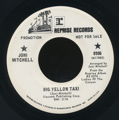 Joni Mitchell : Big Yellow Taxi (7", Single, Promo)