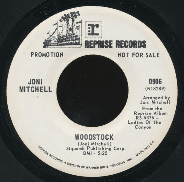 Joni Mitchell : Big Yellow Taxi (7", Single, Promo)