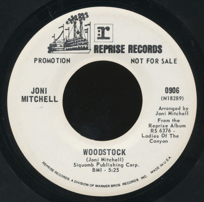 Joni Mitchell : Big Yellow Taxi (7", Single, Promo)