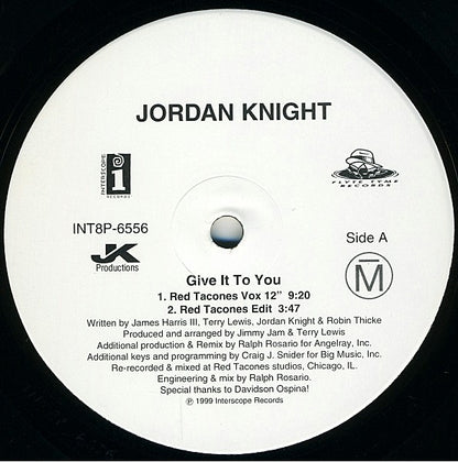 Jordan Knight : Give It To You (12")