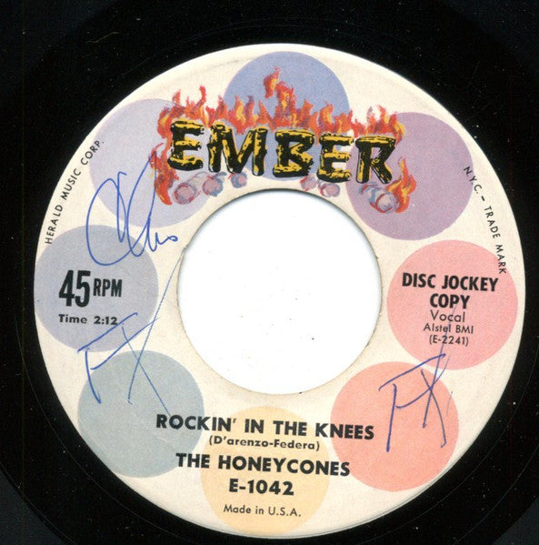The Honeycones : Gee Whiz (I'll Go On Dreamin') / Rockin' In The Knees (7", Single, Promo)