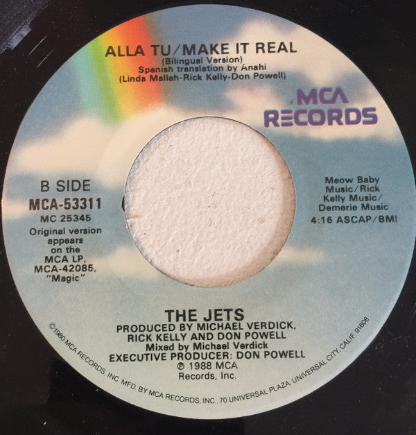 The Jets : Make It Real (7", Single, Glo)