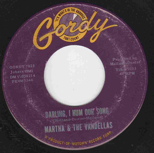 Martha Reeves & The Vandellas : Quicksand / Darling, I Hum Our Song (7", Single, Roc)