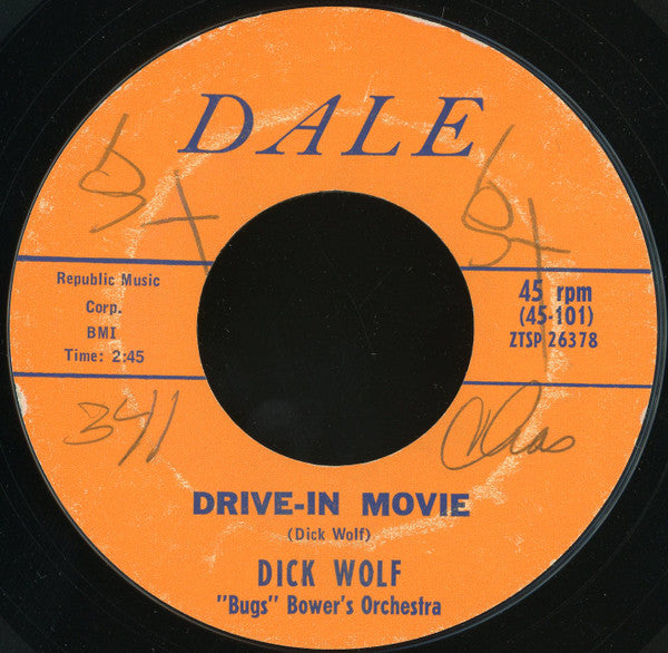 Richard Wolfe : Drive-In Movie / Spine Tingalin' Love (7", Single, Styrene)