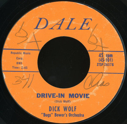 Richard Wolfe : Drive-In Movie / Spine Tingalin' Love (7", Single, Styrene)