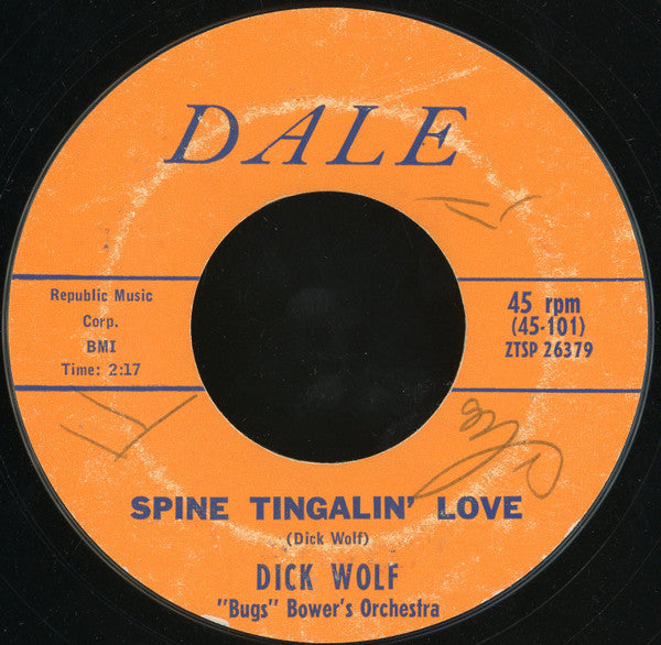 Richard Wolfe : Drive-In Movie / Spine Tingalin' Love (7", Single, Styrene)