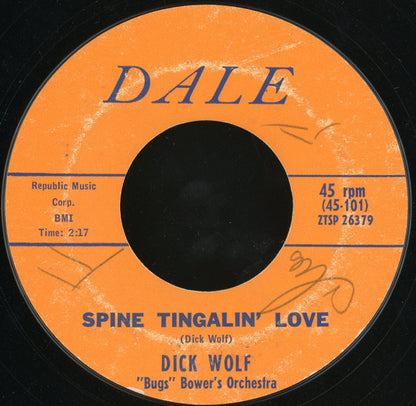 Richard Wolfe : Drive-In Movie / Spine Tingalin' Love (7", Single, Styrene)