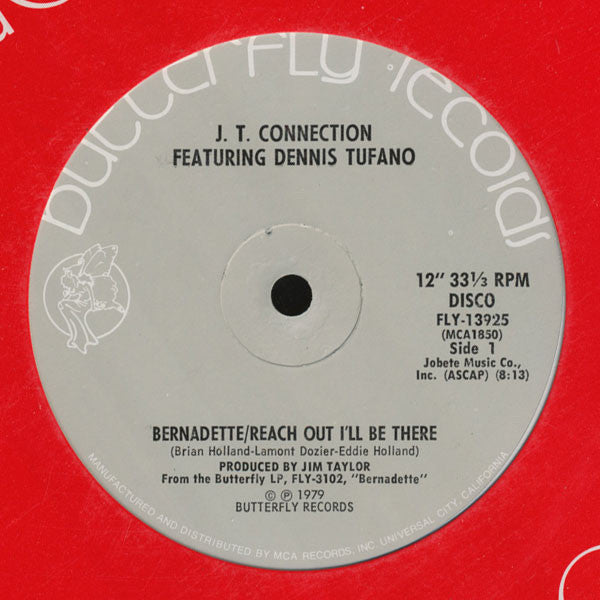 J.T. Connection Featuring Dennis Tufano : Bernadette / Reach Out I'll Be There (12")