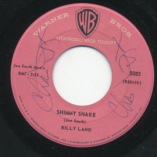 Billy Land : Four Wheels (7", Single)