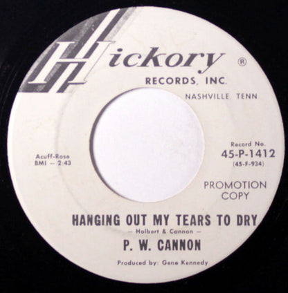 P W Cannon : Hey Hey (7", Promo)