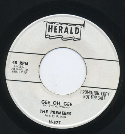The Premeers : Diary Of Our Love (7", Promo)