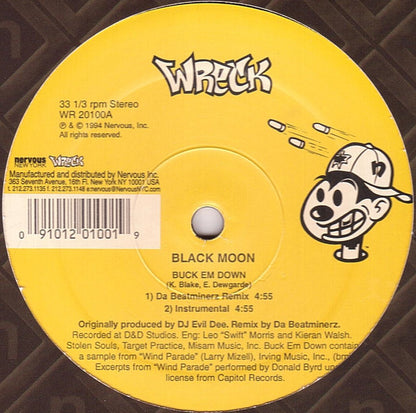 Black Moon : Buck Em Down / Murder MC's (12", RP)