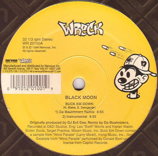 Black Moon : Buck Em Down / Murder MC's (12", RP)