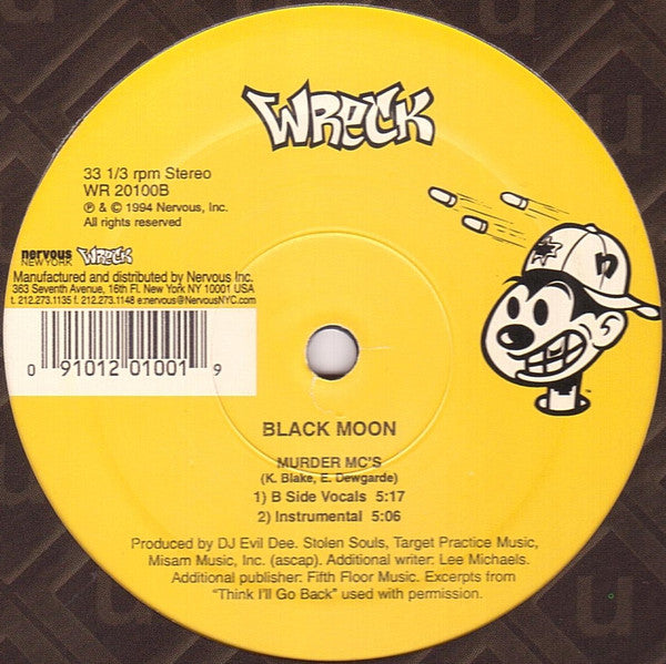 Black Moon : Buck Em Down / Murder MC's (12", RP)