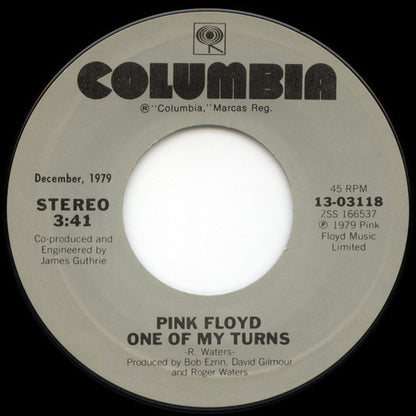 Pink Floyd : Another Brick In The Wall (Part II) / One Of My Turns (7", Single, RE, Styrene, Pit)