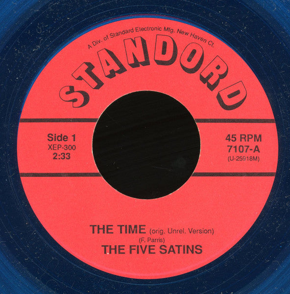 The Five Satins : The Time / Baby Face (7", Unofficial, Rep)