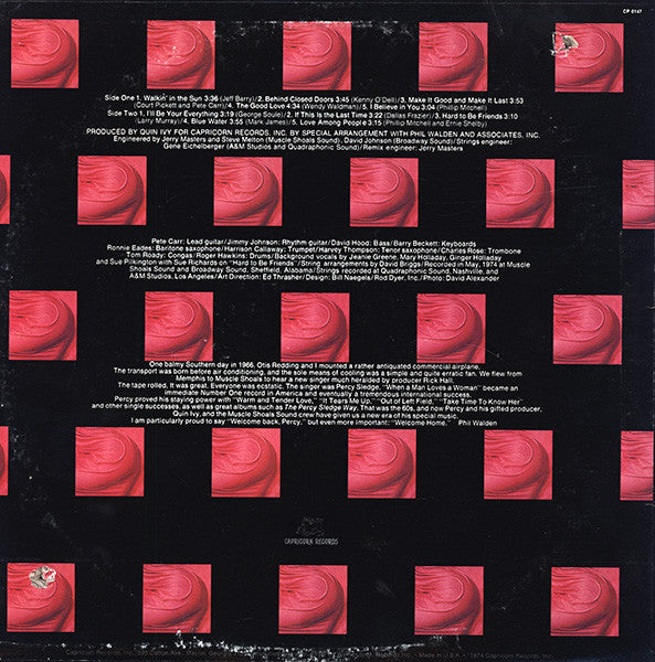 Percy Sledge : I'll Be Your Everything (LP, Album, RE)