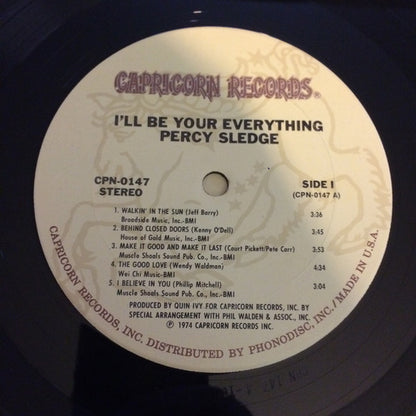 Percy Sledge : I'll Be Your Everything (LP, Album, RE)