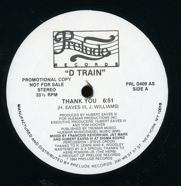 D-Train : Thank You (12", Promo)