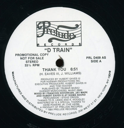 D-Train : Thank You (12", Promo)