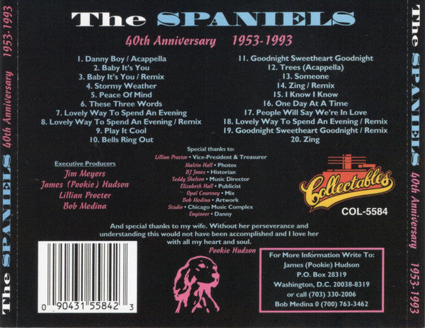 The Spaniels : 40th Anniversary 1953 - 1993 (CD, Comp)