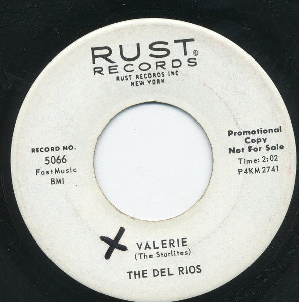 The Del Rios (3) : Valerie / Mystery (7", Promo)