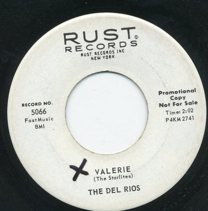 The Del Rios (3) : Valerie / Mystery (7", Promo)